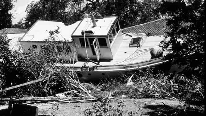 Hurricane Camille damage 1969