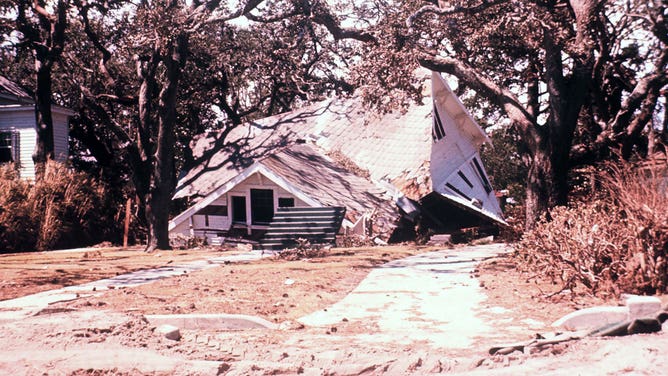 Hurricane Camille damage 1969