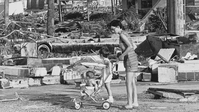 Hurricane Camille damage 1969