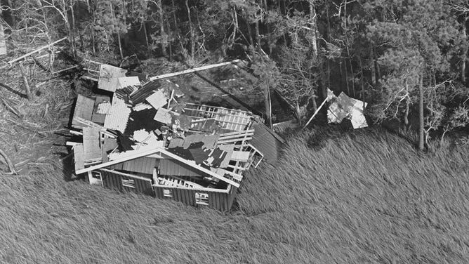 Hurricane Camille damage 1969