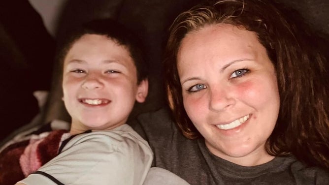 Madden with his mother Libby Sanders.