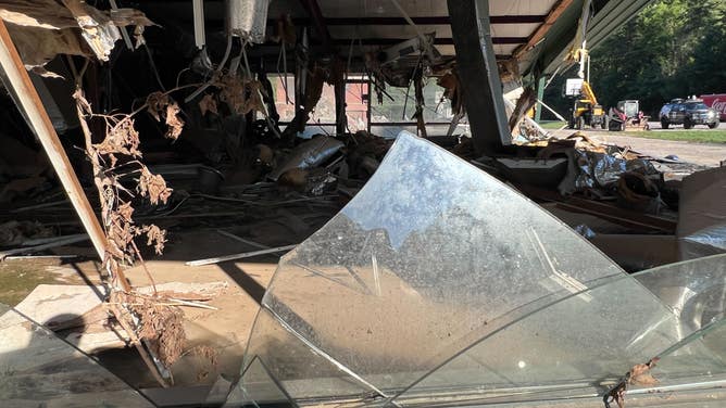 Flooding damage in Neon, Ky.