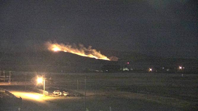 A second fire started near the Ross Fork Fire on Aug. 10, 2022 near Pocatello, Idaho.