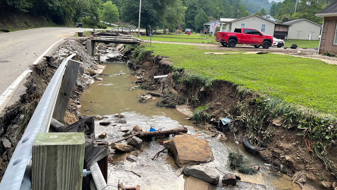 Debris litters the landscape in eastern Kentucky after devastating flooding last week.