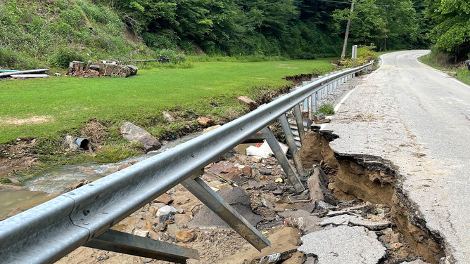 Debris litters the landscape in eastern Kentucky after devastating flooding last week.
