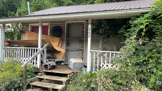 Debris litters the landscape in eastern Kentucky after devastating flooding last week.