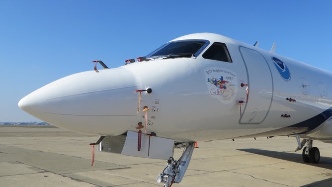NOAA's "Gonzo" on the tarmac.