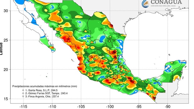 Mexico rainfall