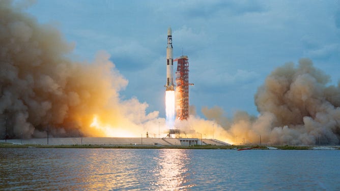 In May 1973, the uncrewed Skylab was launched aboard a modified Saturn V rocket from NASA’s Kennedy Space Center.
