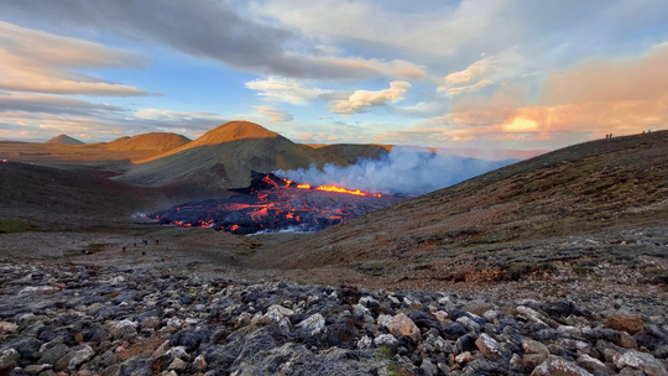 Fagradalsfjall volcano eruption