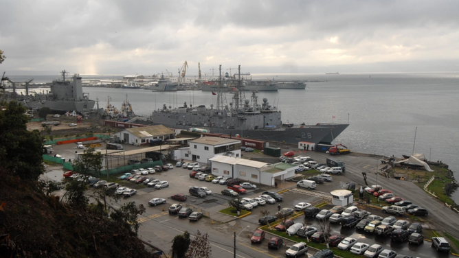 USS Boone at port