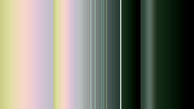 A False-color composite of Uranus's rings taken from 2.6 million miles by Voyager on Jan. 21, 1986.