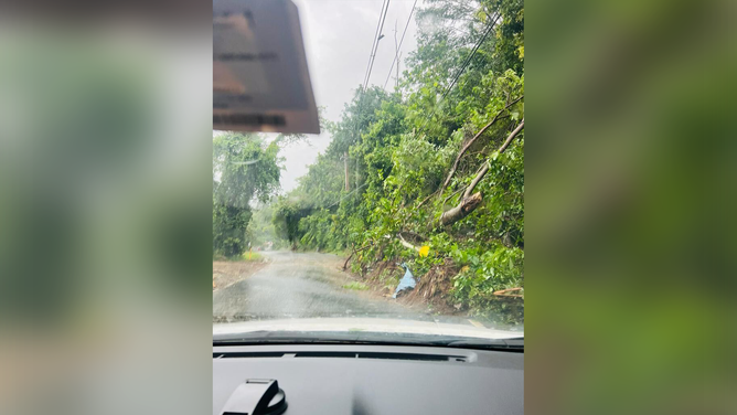 Damage from Hurricane Fiona in Bayamon, Puerto Rico