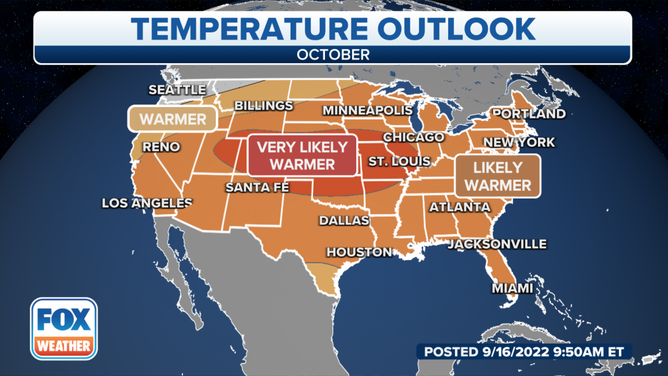 October temperature outlook