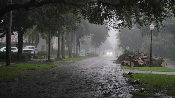 A photo shows a view from Fort Myers, Florida, United States on September 28, 2022. At least 2.5 million Floridians are currently under some type of evacuation order as Hurricane Ian rapidly intensified into a major hurricane on Tuesday. Hurricane Ian is expected to make landfall in the Tampa Bay area Wednesday night into early Thursday morning. US authorities warned on Wednesday that Hurricane Ian is slated to bring mass devastation to parts of Florida as it barrels toward the southeastern state with winds nearing Category 5 status.