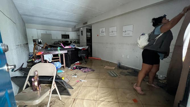 Hurricane Ian flooded areas in Kissimmee, Florida after dropping more than a foot of rain. First responders used air boats to rescue dozens from flooded homes in the Kissimmee area on Sept. 29, 2022. (Image: Brandy Campbell/FOX Weather)
