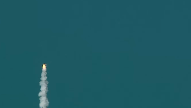 Blue Origin's New Shepard capsule after an emergency launch abort on Sept. 12, 2022. (Image: Blue Origin)