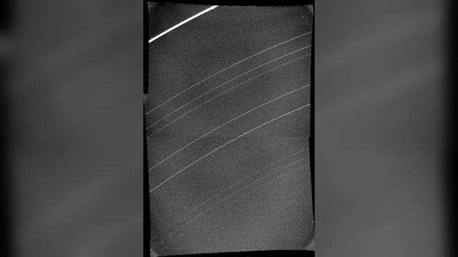 Uranus rings, including the newly discovered 10th ring. Taken on Jan. 23, 1983 at 690,000 miles by Voyager