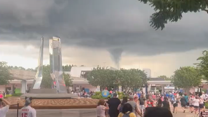 Funnel cloud spotted from Disney