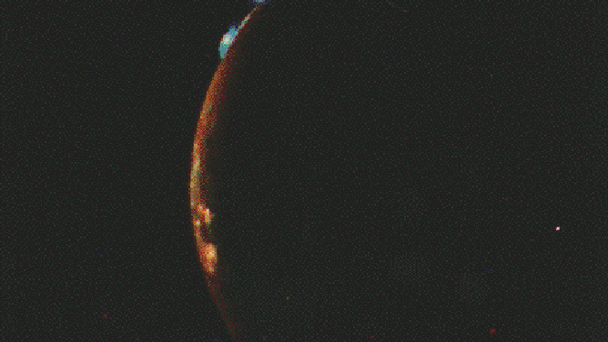 Voyager discovered Jupiter's moon Io has active volcanoes.