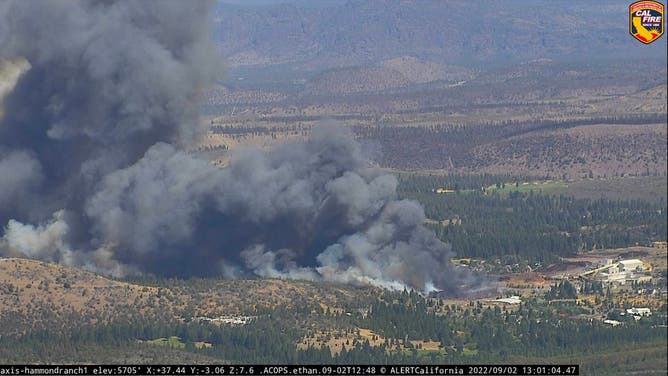 Mill Fire burning in California
