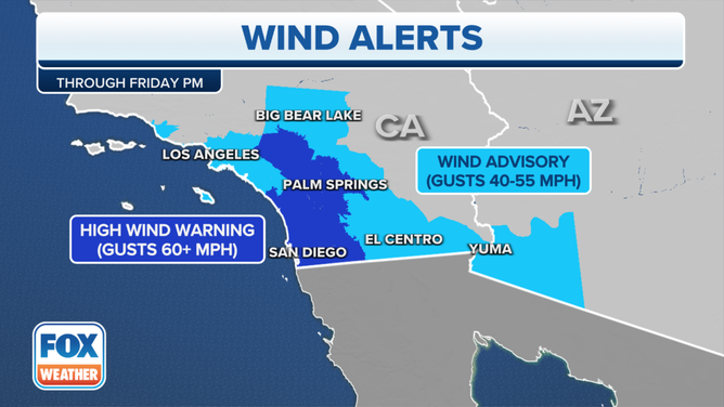 California Wind Alerts