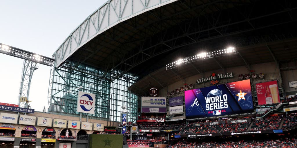 World Series Game 1 Houston S Minute Maid Park Closes Roof Due To   GettyImages 1236172767 