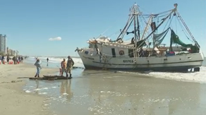 Watch: Popular shrimp boat featured in TV shows, music video refloated after Hurricane Ian