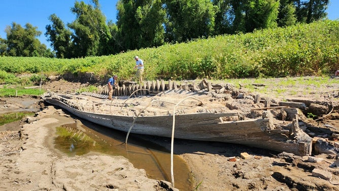 The remains of the Brookhill ferry boat in Baton Rouge, Louisiana.