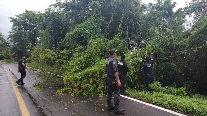 Hurricane Roslyn made landfall along Mexico's Pacific Coast early Sunday morning.