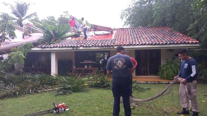 Hurricane Roslyn made landfall along Mexico's Pacific Coast early Sunday morning.
