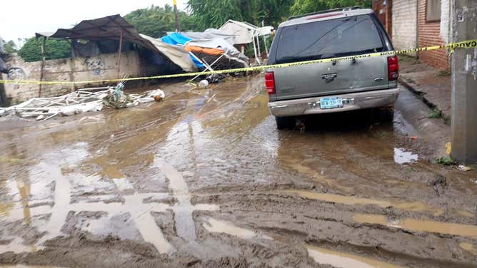 Hurricane Roslyn made landfall along Mexico's Pacific Coast early Sunday morning.