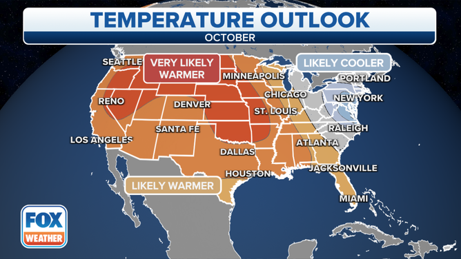 October temperature outlook