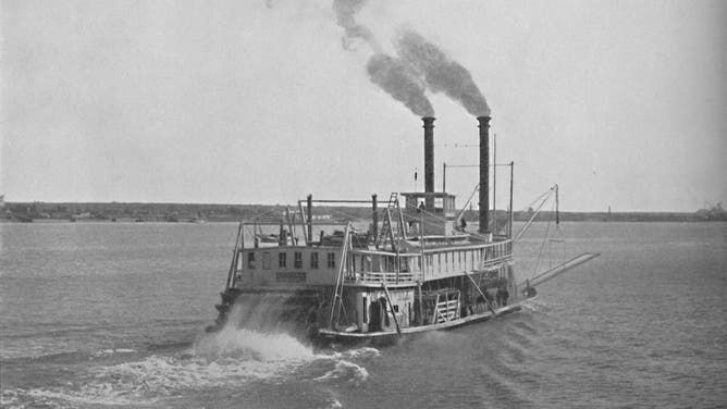 A Mississippi River steamer in the late 1890s.