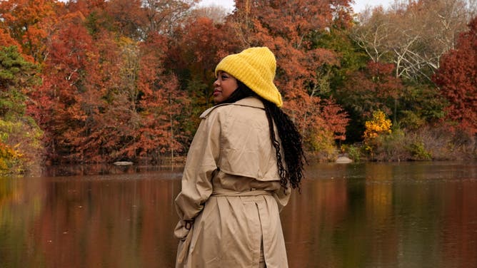 Killy Vincent stands next to the Pond in Central Park in New York, New York on November 17, 2021. (Photo by TIMOTHY A. CLARY / AFP) (Photo by TIMOTHY A. CLARY/AFP via Getty Images)