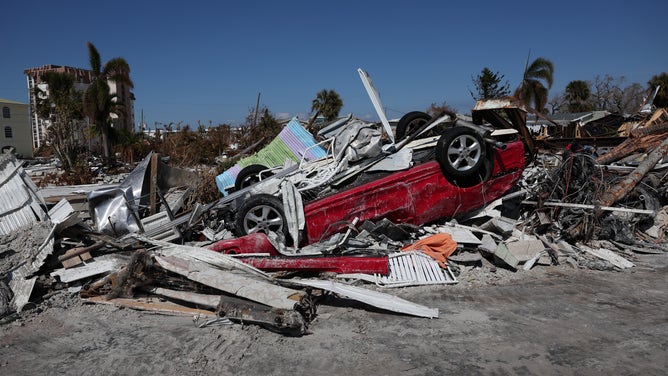 Hurricane Ian damage in Fort Myers Florida