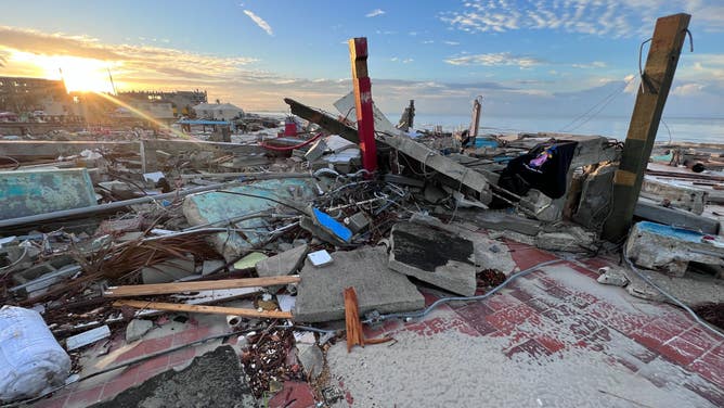 FOX Weather correspondent Robert Ray shows us the devastating scene in Fort Myers Beach after deadly Hurricane Ian made landfall in Southwest Florida at the end of September.