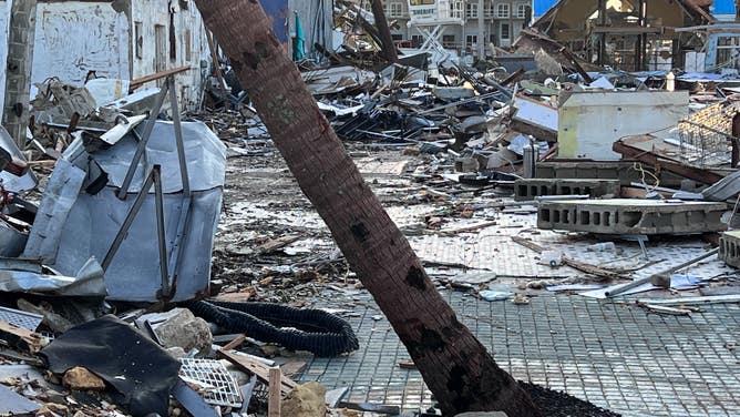 FOX Weather correspondent Robert Ray shows us the devastating scene in Fort Myers Beach after deadly Hurricane Ian made landfall in Southwest Florida at the end of September.