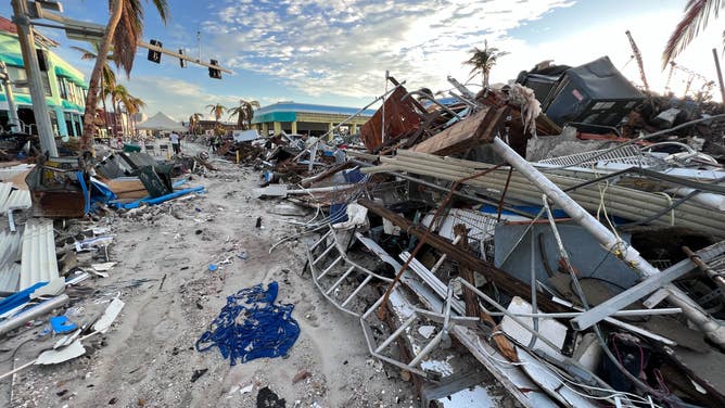 FOX Weather correspondent Robert Ray shows us the devastating scene in Fort Myers Beach after deadly Hurricane Ian made landfall in Southwest Florida at the end of September.