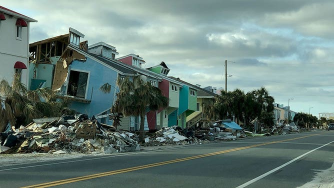 Damage caused by Hurricane Michael in 2018