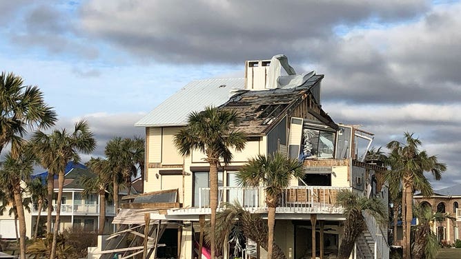 Damage caused by Hurricane Michael in 2018