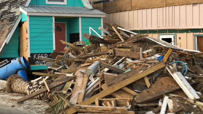 Damage caused by Hurricane Michael in 2018