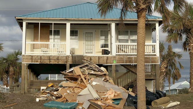 Damage caused by Hurricane Michael in 2018