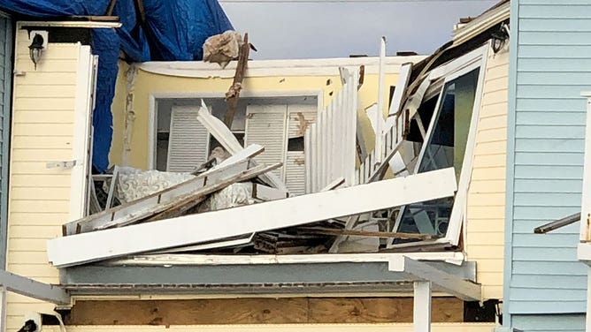 Damage from Hurricane Michael in 2018