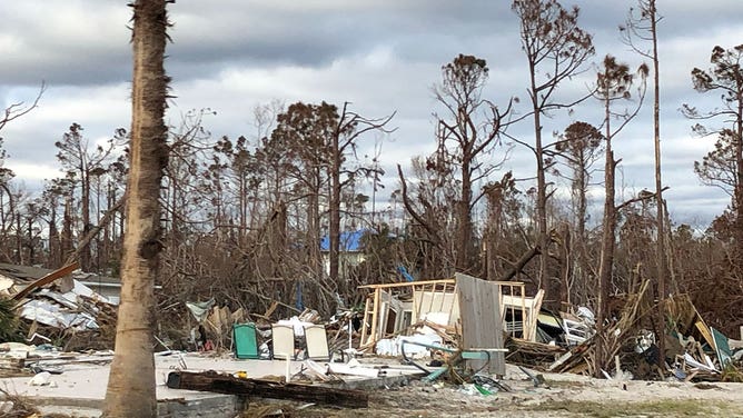 Damage from Hurricane Michael in 2018