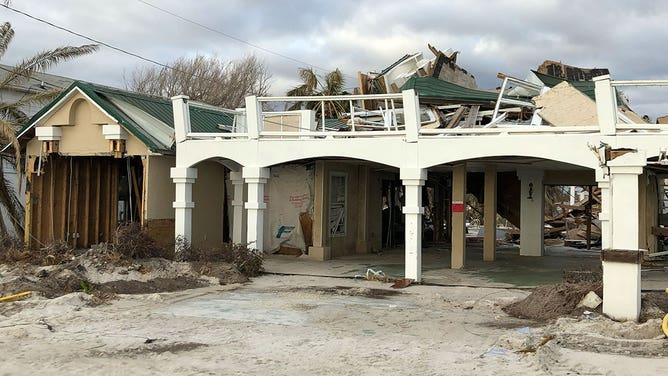 Damage caused by Hurricane Michael in 2018