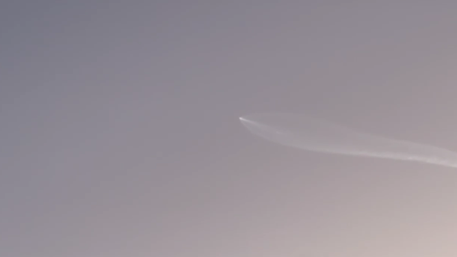 SpaceX launch spotted over California