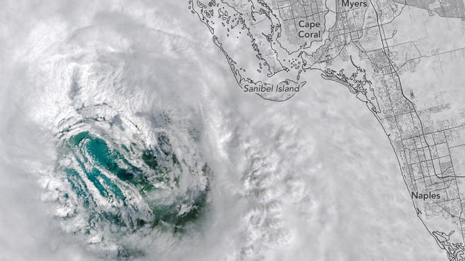 Hurricane Ian before landfall