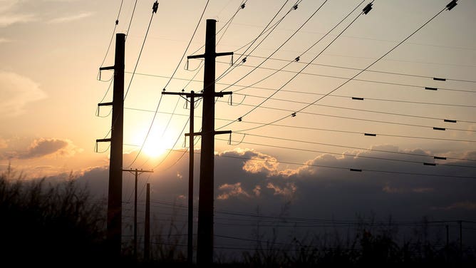 Power lines in Texas