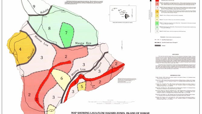 USGS Lava Flow Zones